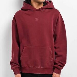 Men's Burgundy Hoodie Ninth hall
